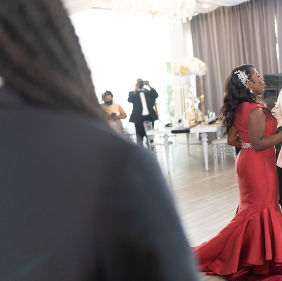 Candy Apple Red Mermaid Dress- Size 10 - Picture 2 of 4